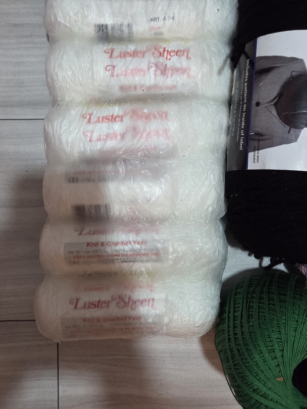 Assorted Yarn Bundle with Loom Hook and Pattern Book - Picture 5 of 5